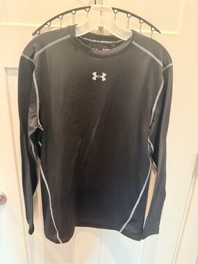 Under Armour ColdGear Compression Shirt Men XL Black Long Sleeve Base Layer